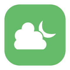 Obraz premium Cloudy Night Icon