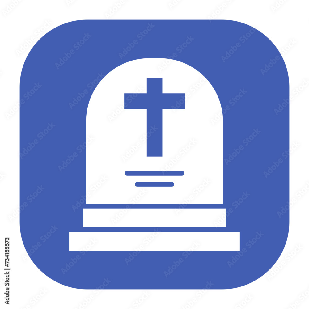 Wall mural gravestone icon