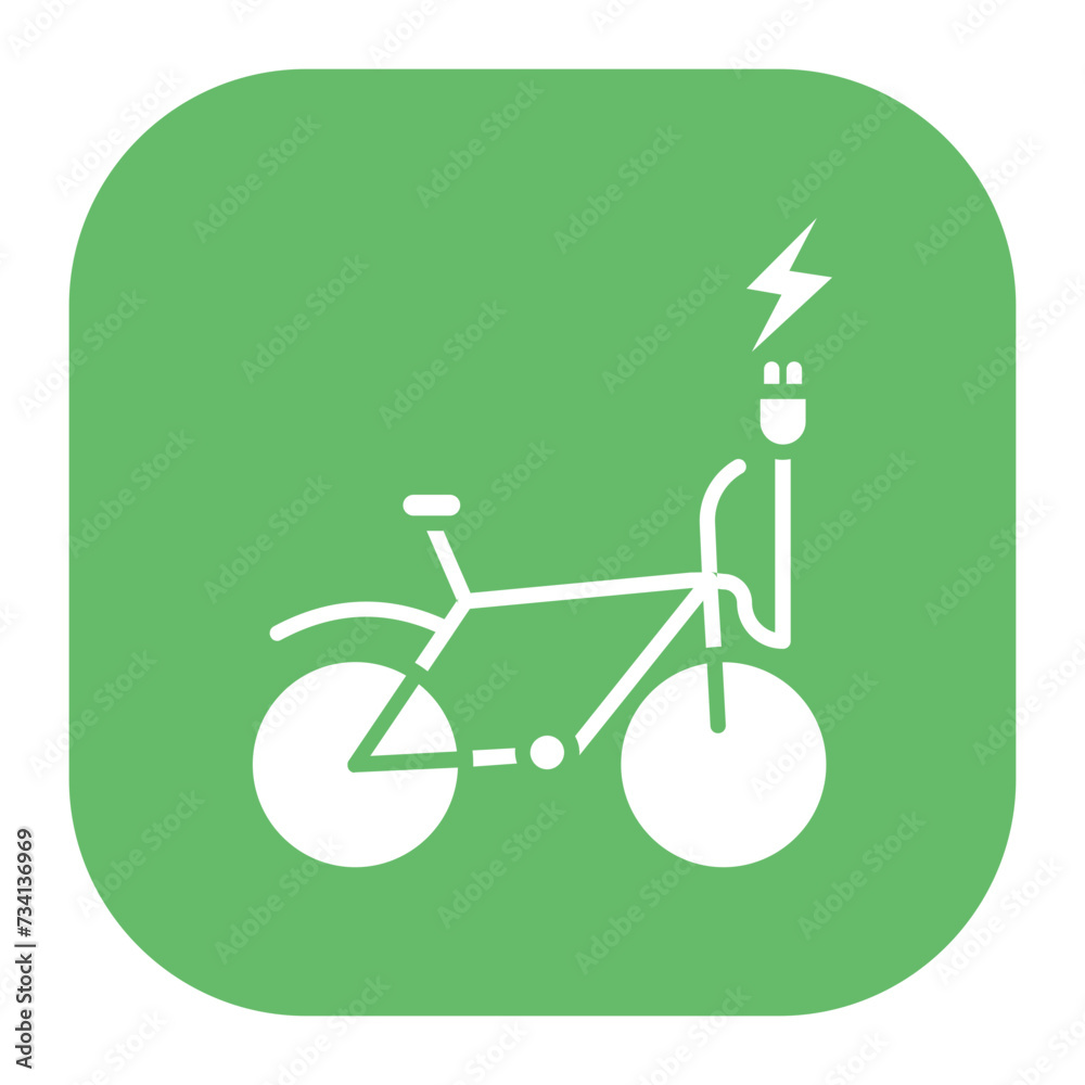 Wall mural electric bike icon