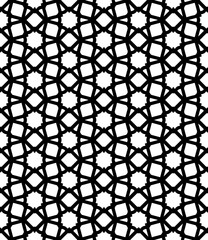 Black seamless abstract pattern. Overlay for background and backdrop. Ornamental design. PNG graphic illustration with transparent background.