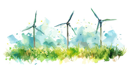 Turbine Windkraft Strom Erneuerbare Energie Landschaft