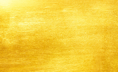 Shiny yellow leaf gold foil texture