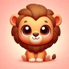 Meet the adorable lion cartoon, a lovable character with its endearing features and playful nature. Sure to bring a smile to your face!