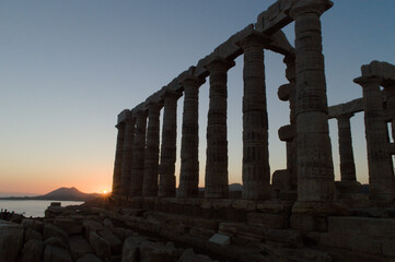 Temple of Poseidon at Cape Sounion, Greece