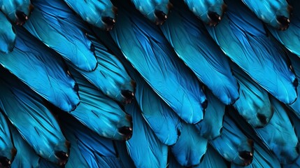 Wings of a blue tropical morpho butterfly. abstract pattern from morpho wings.