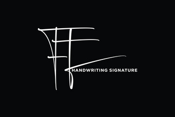  FT initials Handwriting signature logo. FT Hand drawn Calligraphy lettering Vector. FT letter real estate, beauty, photography letter logo design.