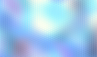 Light blue texture. Iridescent glass effect. Rainbow soft gradient. Glasswork effect digital paper. Sparkle pattern. Vector illustration