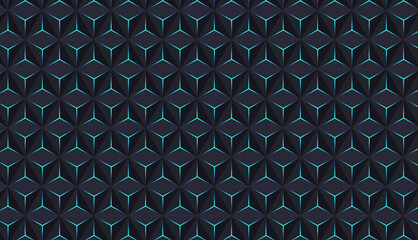 vector image of the seamless abstract background made of the triangles with a shiny blue tripods. Abstract pattern mock up.