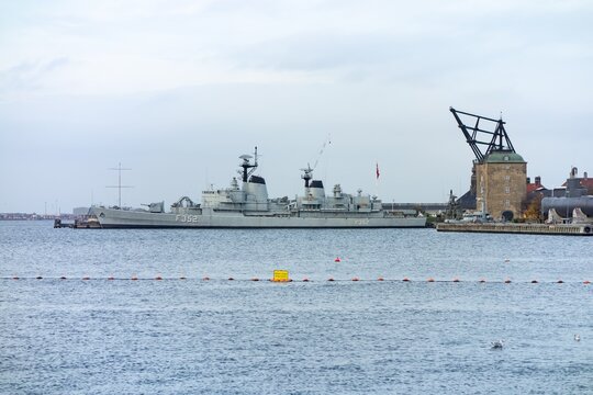HDMS Peder Skram (F352) army vessel in Copenhagen