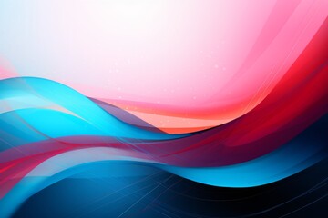 Abstract background with pink and blue waves for health awareness, Neurological Conditions - obrazy, fototapety, plakaty