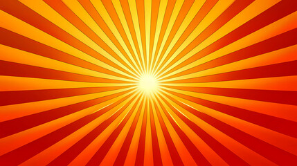 Retro background with rays or stripes in the center. Sunburst or sun burst retro background. red and yellow colors retro burst. 