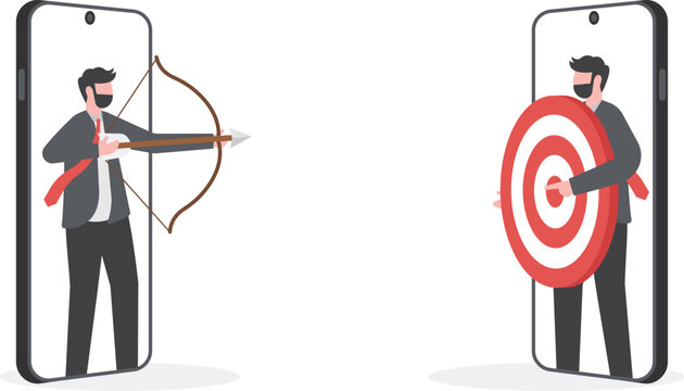 Remarketing or behavioral retargeting in digital advertising, online ads that will follow target audience across all using devices, 
