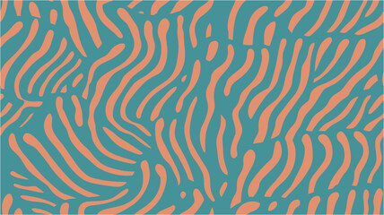 Colorful pattern. Vector illustration. Wavy doodle vector illustration background. Seamless pattern with curve spots ornament. Background Wallpaper. - obrazy, fototapety, plakaty