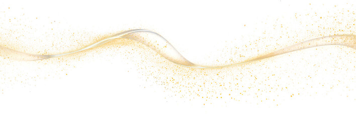 Gold Dust Swirl Elegance, png file of isolated cutout object on transparent background