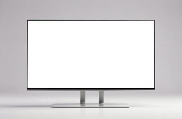 tv with empty white screen