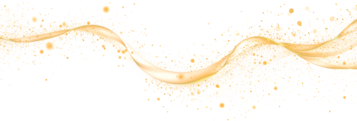 Gold Dust Swirl Elegance, PNG File of Isolated Cutout