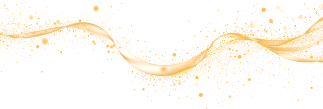 Gold Dust Swirl Elegance, PNG File of Isolated Cutout