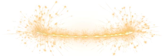 Sparklers Light Arch Display, png file of isolated cutout object on transparent background