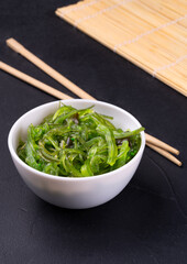 Chuka seaweed salad in a plate