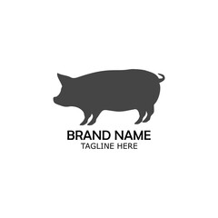 Pig icon. Animals icon isolated on white background. 