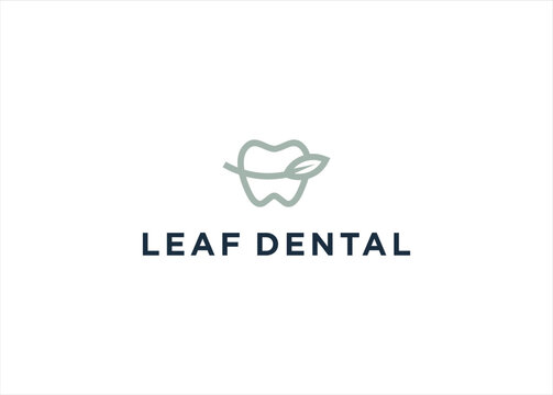 Nature Leaf Dental logo design inspiration template