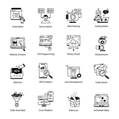 Web Scripting Trendy Linear Icons 

