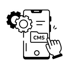 Web Coding Icon Set in Line Style