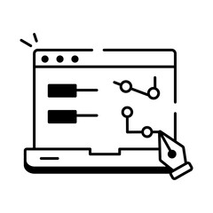 Linear Style Web Programming Icon