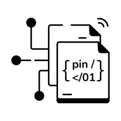 Linear Style Web Programming Icon