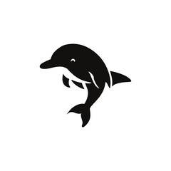 Fototapeta premium dolphin vector silhouette