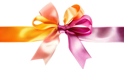 Ribbon Bow Isolated On Transparent Background