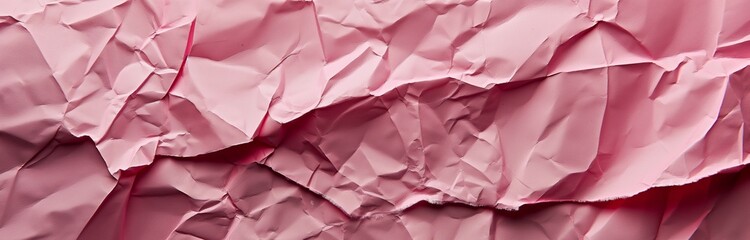 crambled pink paper for background