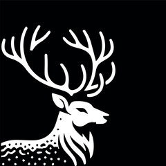 "Timeless Majesty: Discover the Most Searched Black & White Deer Illustrations on Adobe Stock, Perfect for Outdoor Enthusiasts"