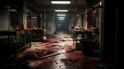 Fotobehang terror bloody horror hospital © PikePicture
