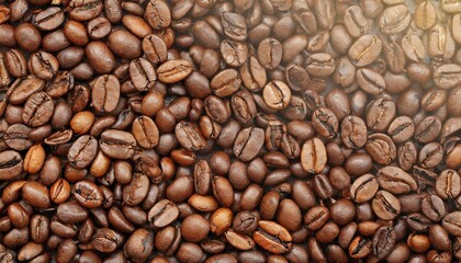 Fototapeta premium roasted coffee beans texture