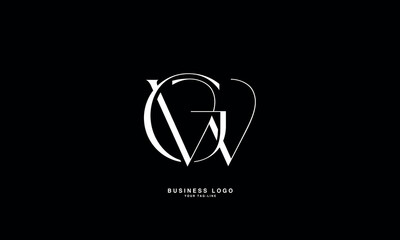 GW, WG, G, W, Abstract Letters Logo Monogram