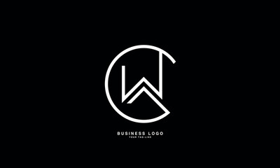 GW, WG, G, W, Abstract Letters Logo Monogram