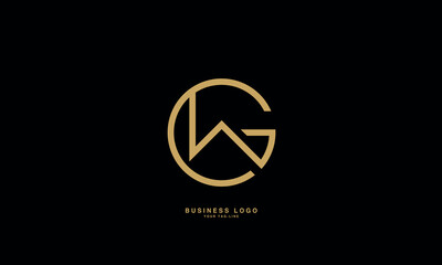 GW, WG, G, W, Abstract Letters Logo Monogram