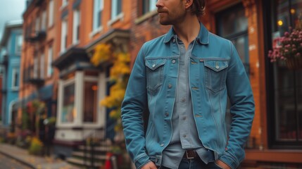 Obraz premium portrait of handsome man casual fashion