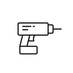 Drill vector icon. Electric drill flat sign design. Perforator symbol pictogram. UX UI icon