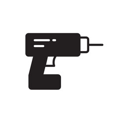Fototapeta na wymiar Drill vector icon. Electric drill flat sign design. Perforator symbol pictogram. UX UI icon