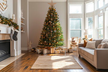 Charming Holiday Atmosphere: Contemporary Christmas Tree