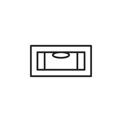 Surface level icon. Surface balance flat sign design. Level tool symbol pictogram. UX UI icon