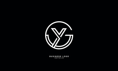 GY, YG, G, Y, Abstract Letters Logo Monogram