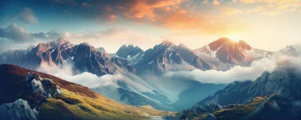 A beautiful mountains landscape, amazing view