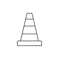 Road cone vector icon. Road cone flat sign design. Road cone symbol pictogram. UX UI icon