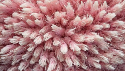 long pile carpet texture abstract background of shaggy pink fibers