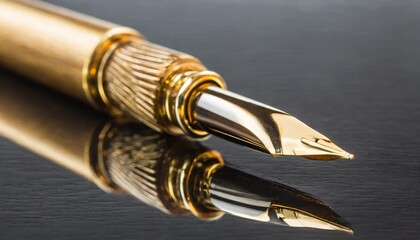 golden fountain pen