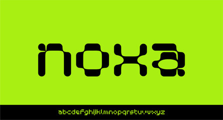 NOXA FONT VECTOR DISPLAY FUTURISTIC Y2K ELECTRONIC