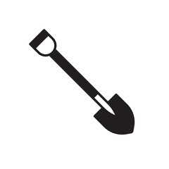 Shovel vector icon. Shovel flat sign design. Shovel symbol pictogram. UX UI icon